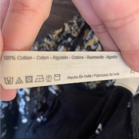 NWT Free People Instant Crush Camisole Floral Tank Black Gold Size Small - Picture 6 of 10